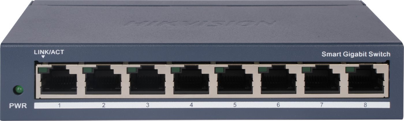 Hikvision DS-3E1508-EIV2 Smart managed switch, 8x GLAN