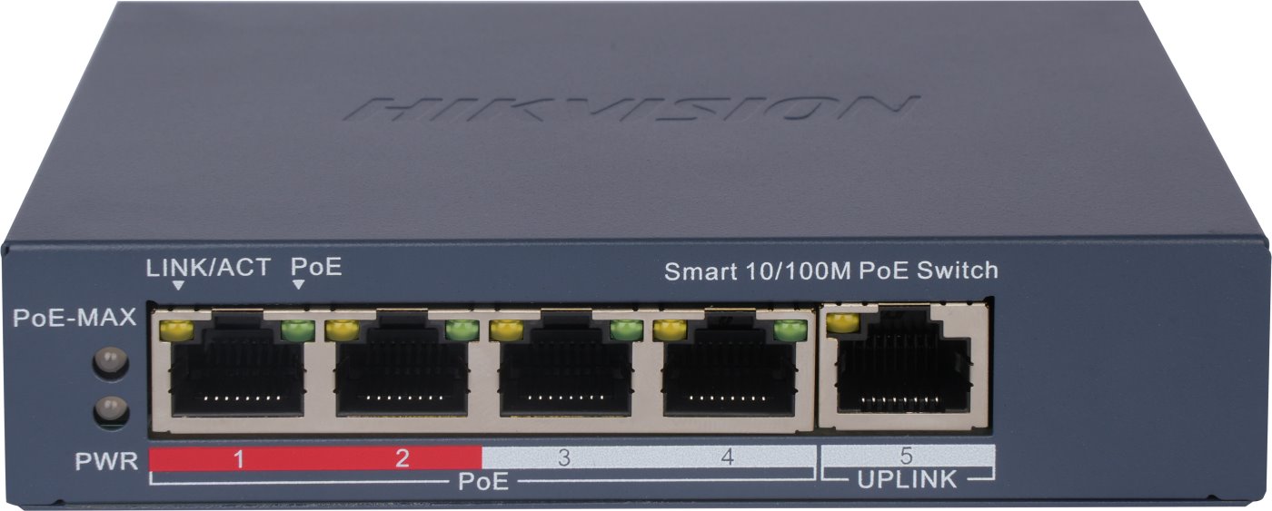 Hikvision DS-3E1105P-EI New Smart managed PoE switch, 4x PoE, 60W