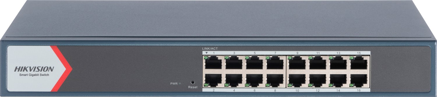 Hikvision DS-3E1516-EIV3 Smart managed switch, 16x GLAN