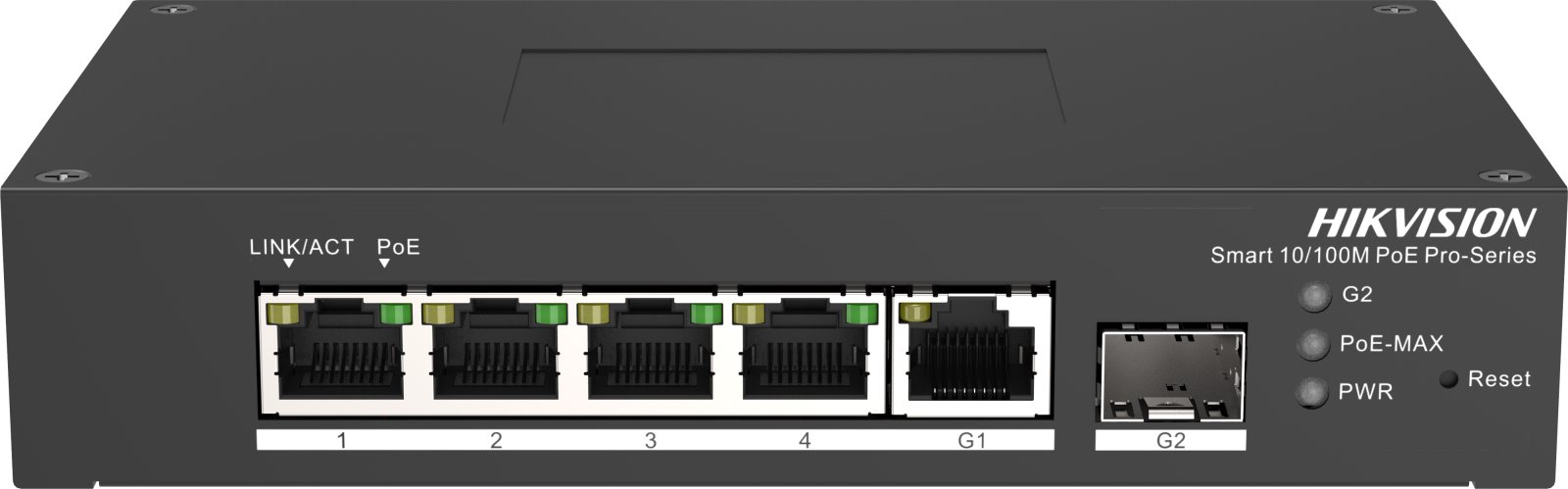 Hikvision DS-3T1306P-SI/HS Smart Harsh managed PoE switch, 4x PoE, 60W