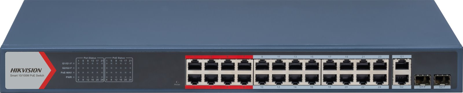 Hikvision DS-3E1326P-EI(B) Smart managed PoE switch, 24x PoE, 370W