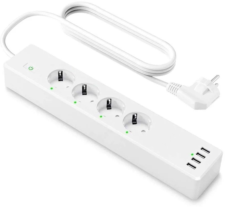 Smart extension cord ZLD-44EU-W 4x socket, 4x USB, TUYA, WiFi