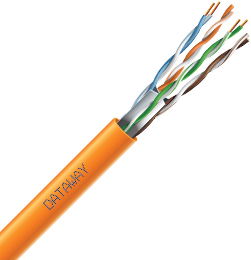 Dataway UTP cable, CAT6, LSZH, B2ca, 500m, orange