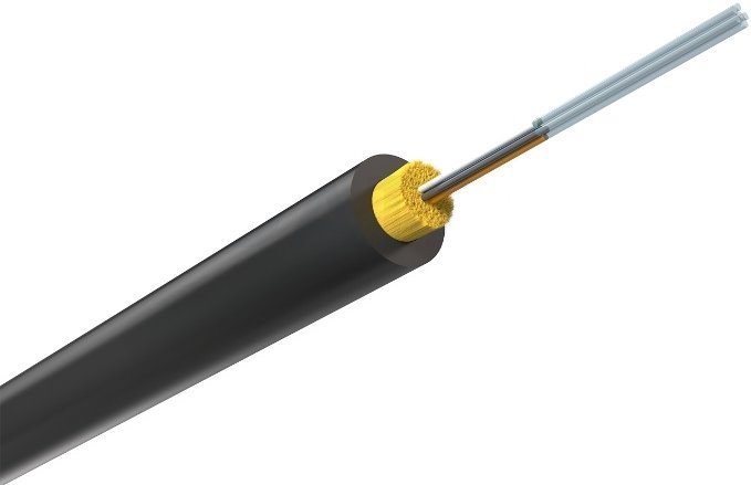 Dataway DROP optical cable, 24 fibers, SM, LSZH, G.657A2, Eca, 1m