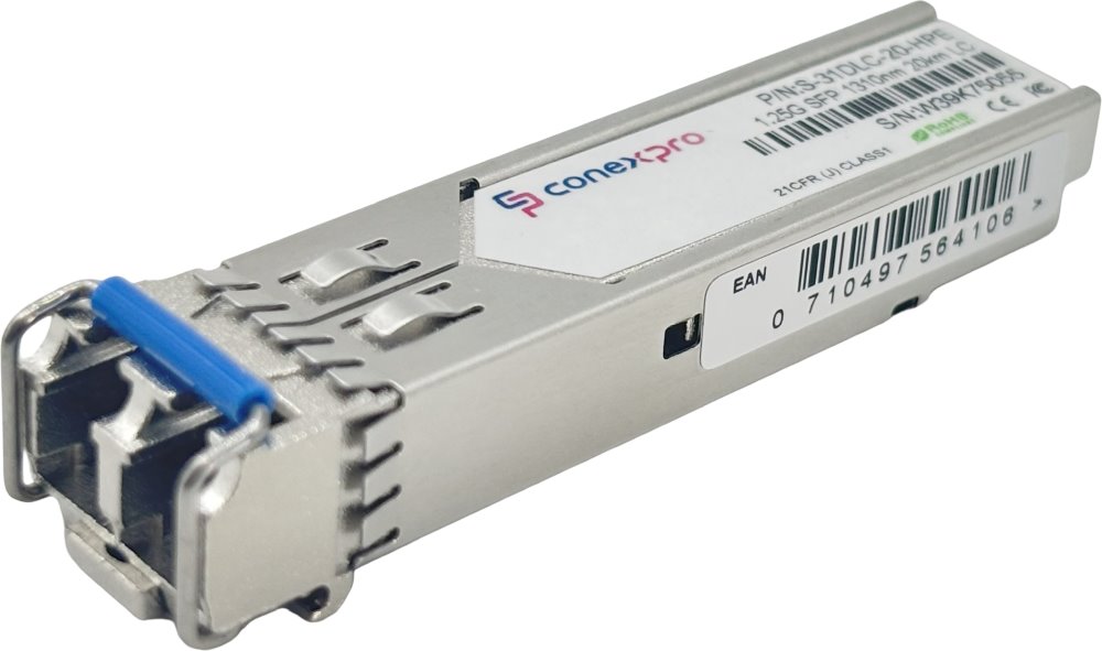 Conexpro 1.25G SFP optical module, SM, 1310nm, 20km, 2x LC, DDM - HPE