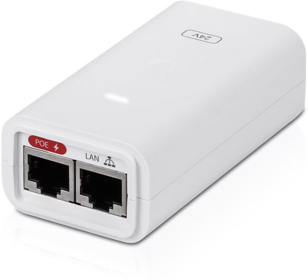 Ubiquiti POE-24-12W-WH PoE Injector, 24V/0.5A, 12W, white