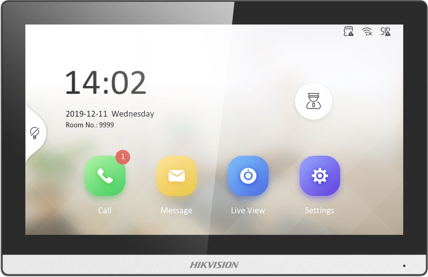 Hikvision DS-KH6350-TE1, IP intercom with 7" display