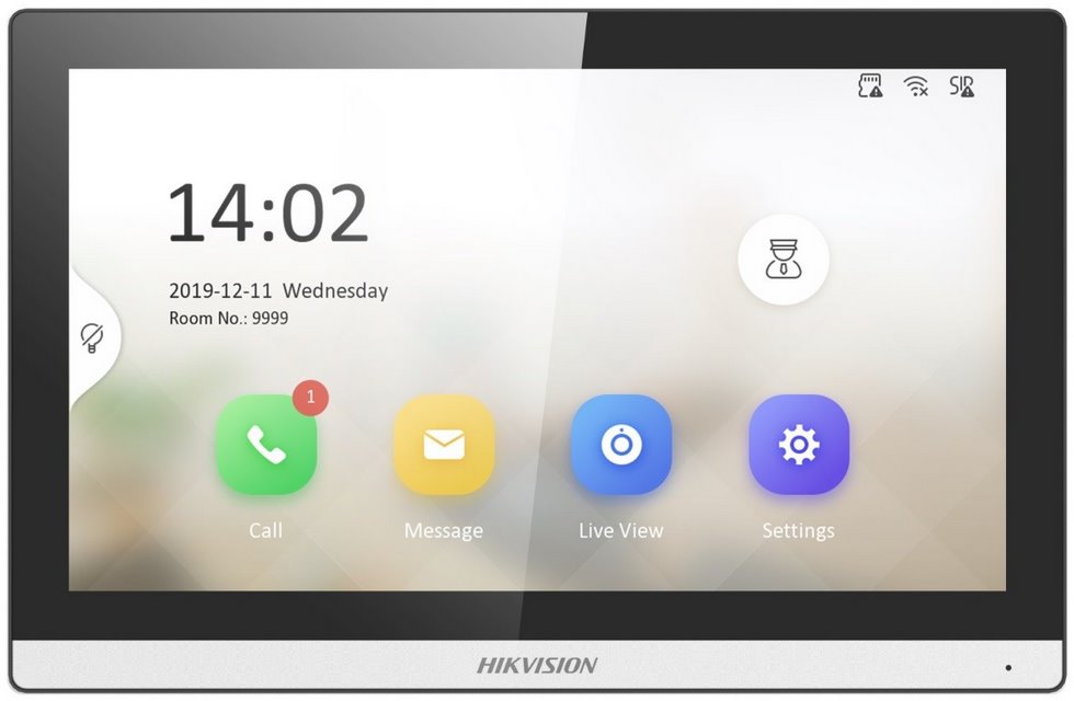 Hikvision DS-KH6350-WTE1, IP intercom with 7" display and WiFi