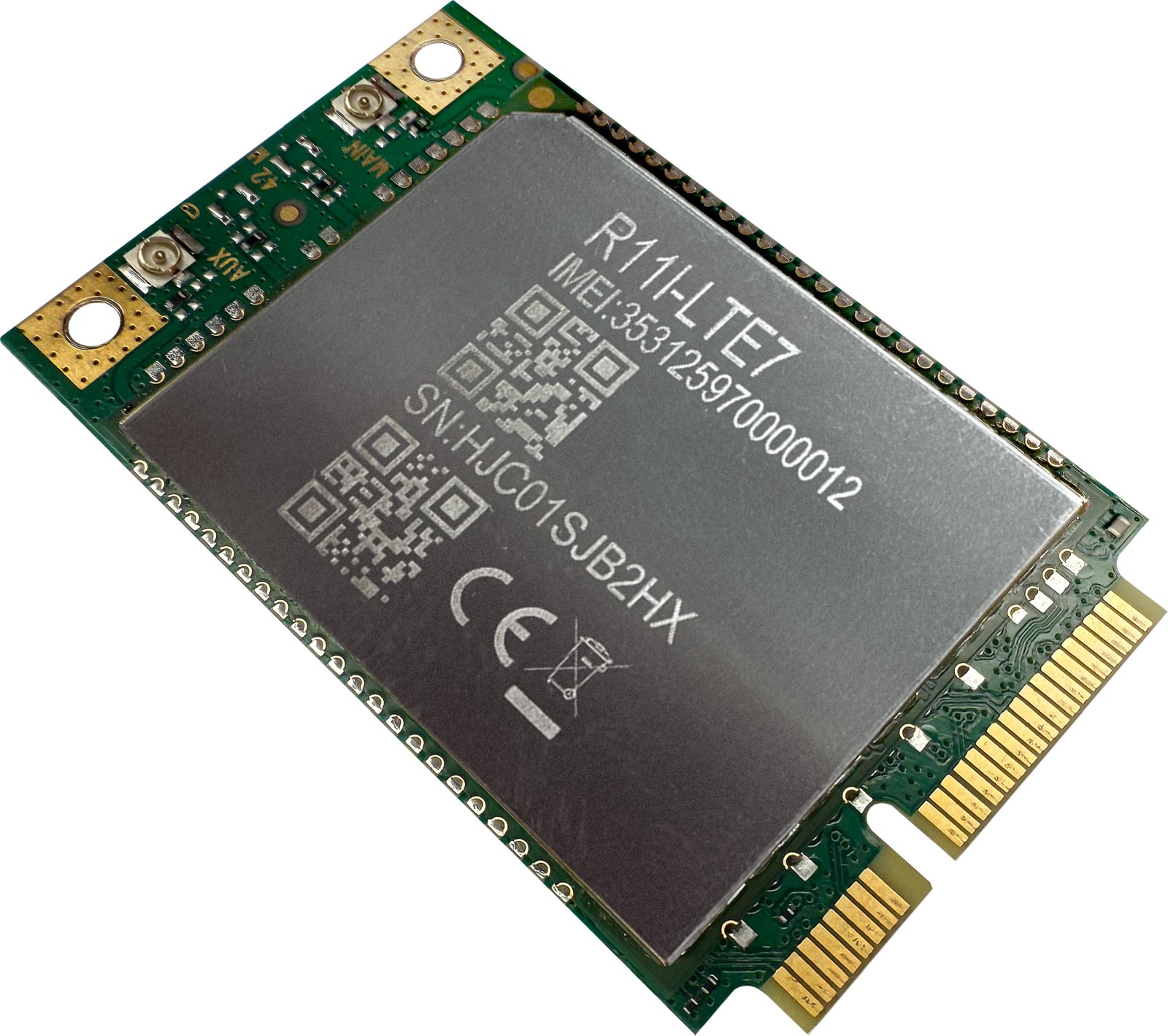 MikroTik R11e-LTE7 miniPCi-e card, 3G/LTE, 2x u.Fl