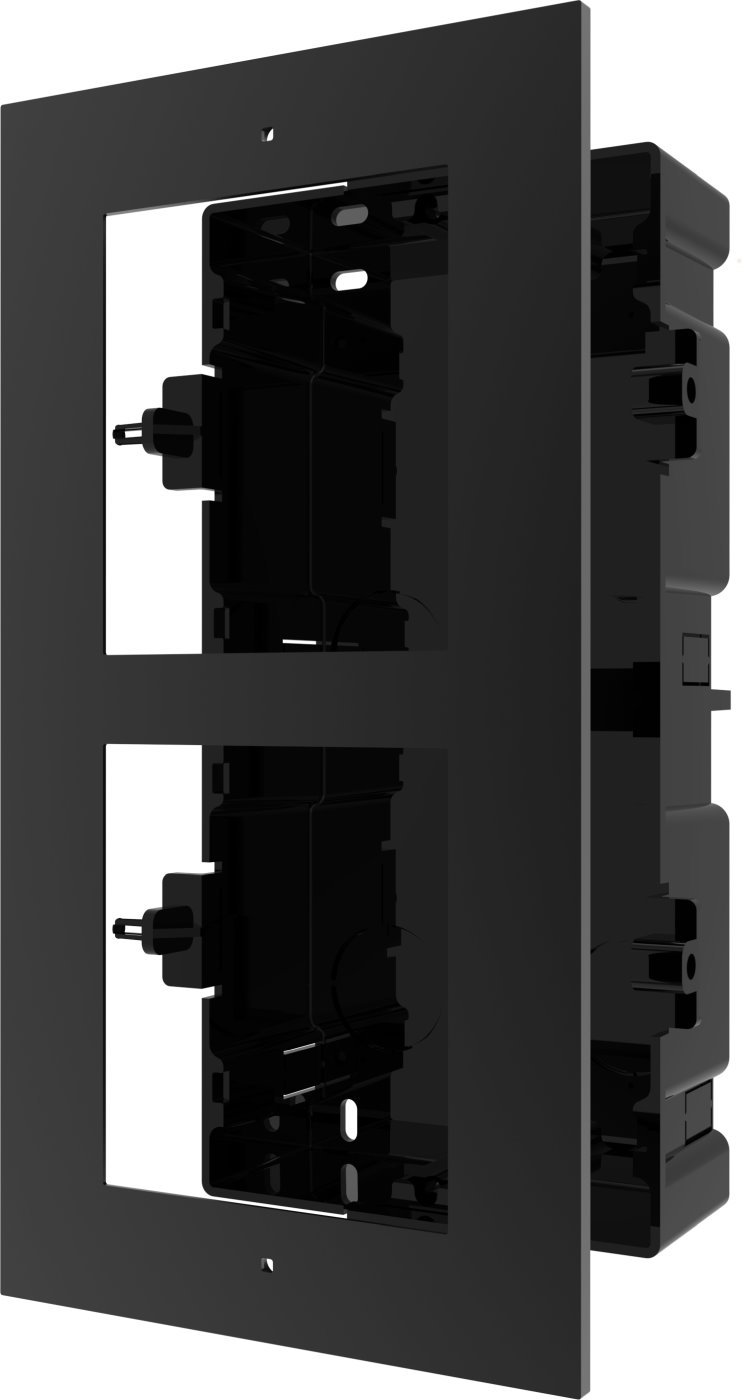 Hikvision DS-KD-ACF2/Black BV, 2x frame for flush mounting of intercom, black