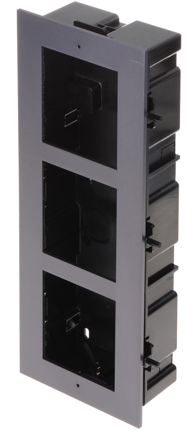 Hikvision DS-KD-ACF3, 3x frame for flush mounting of intercom, graphite