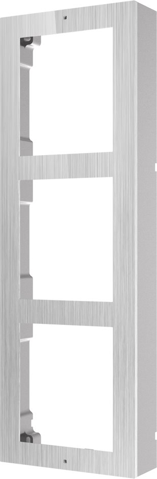 Hikvision DS-KD-ACW3/S, 3x frame for surface mounting of intercom, stainless steel