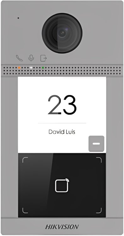 Hikvision DS-KV8113-WME1(C)/Flush, IP door intercom with 2Mpx camera and 1 button, flush mount