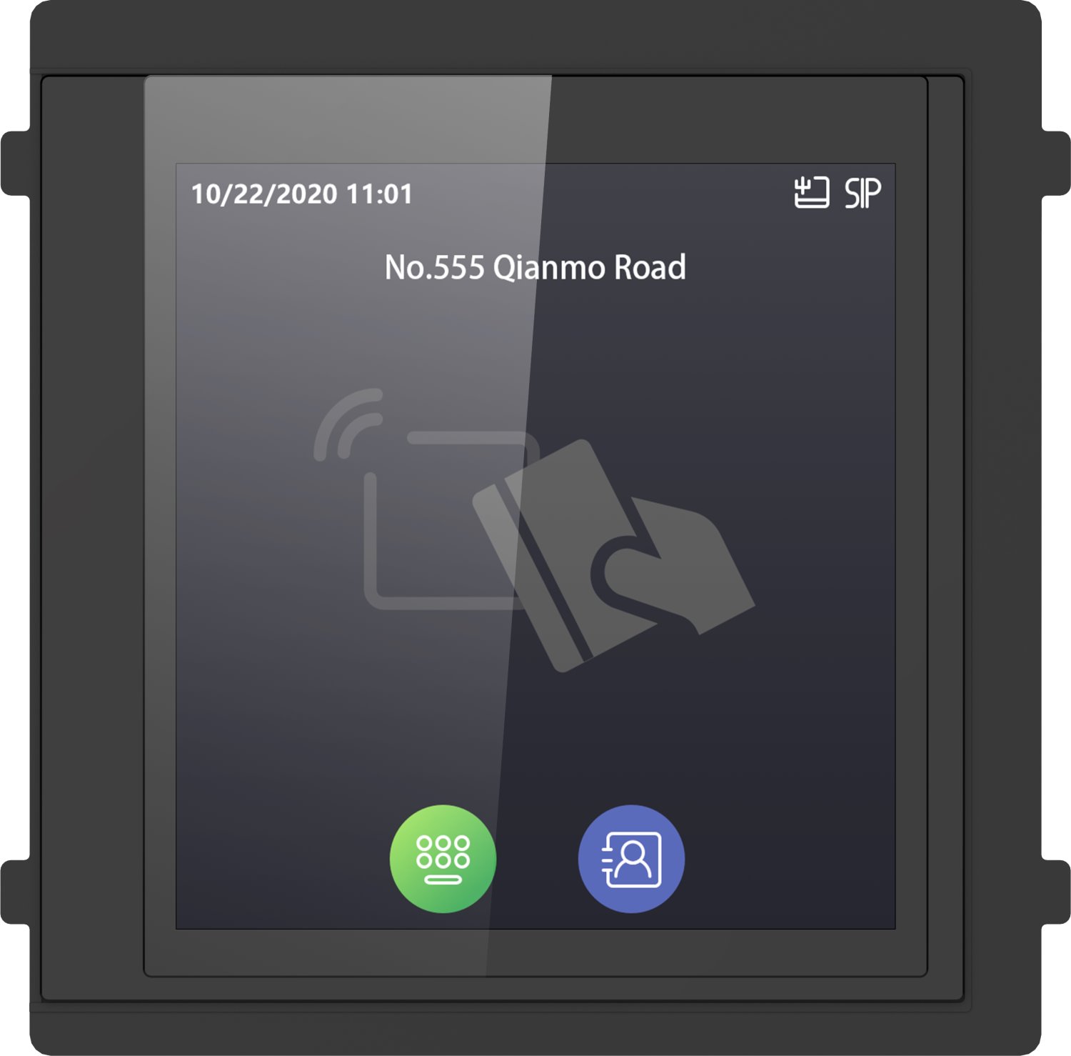 Hikvision DS-KD-TDE Touch display module with card reader for IP intercom, EM 125 kHz