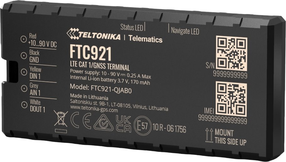 Teltonika Telematics FTC921, Vehicle GPS tracker with 4G LTE Cat 1