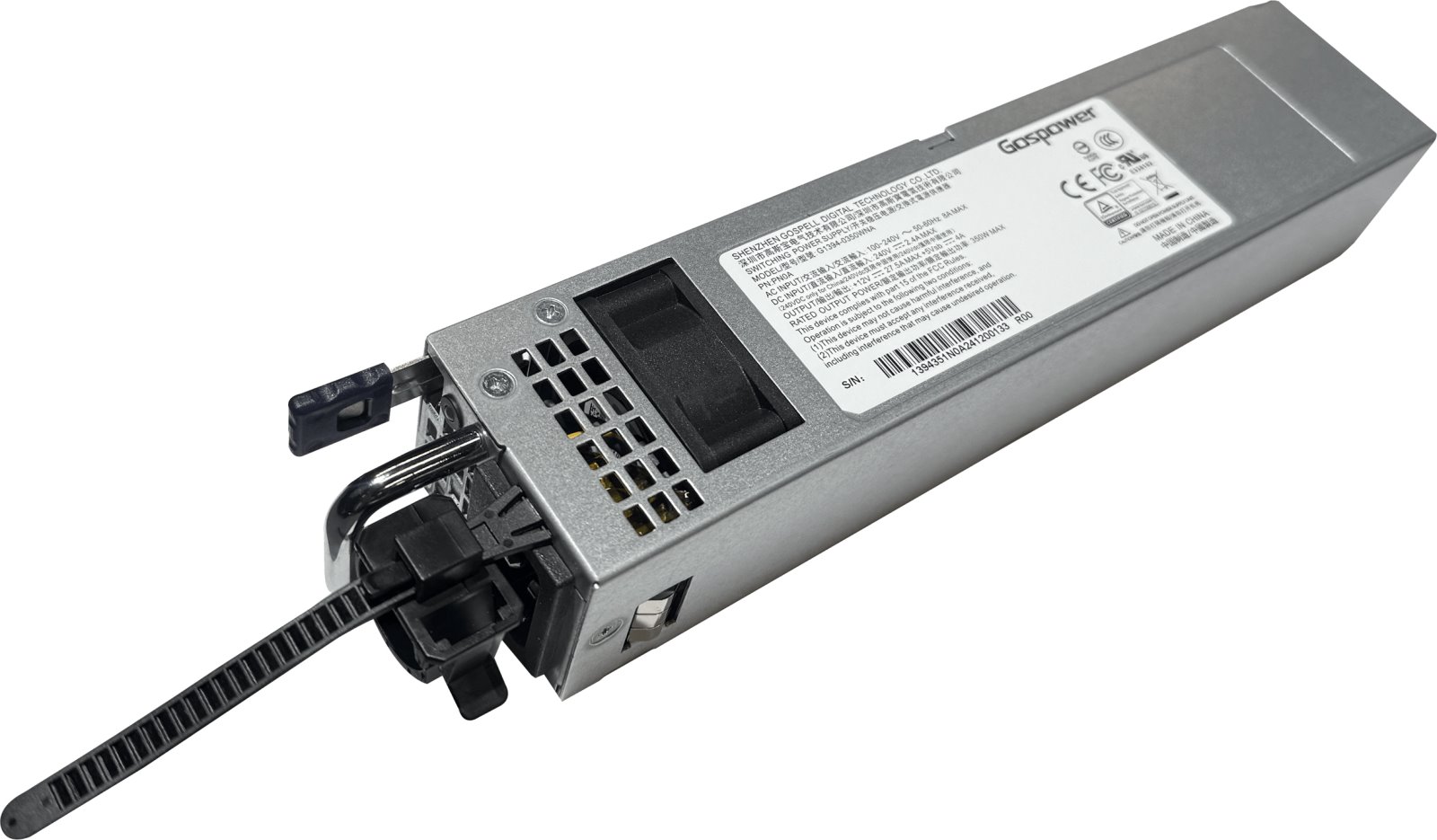 MikroTik G1394-0350WNA Hot Swap AC/DC power supply for CRS804 DDQ, 350W