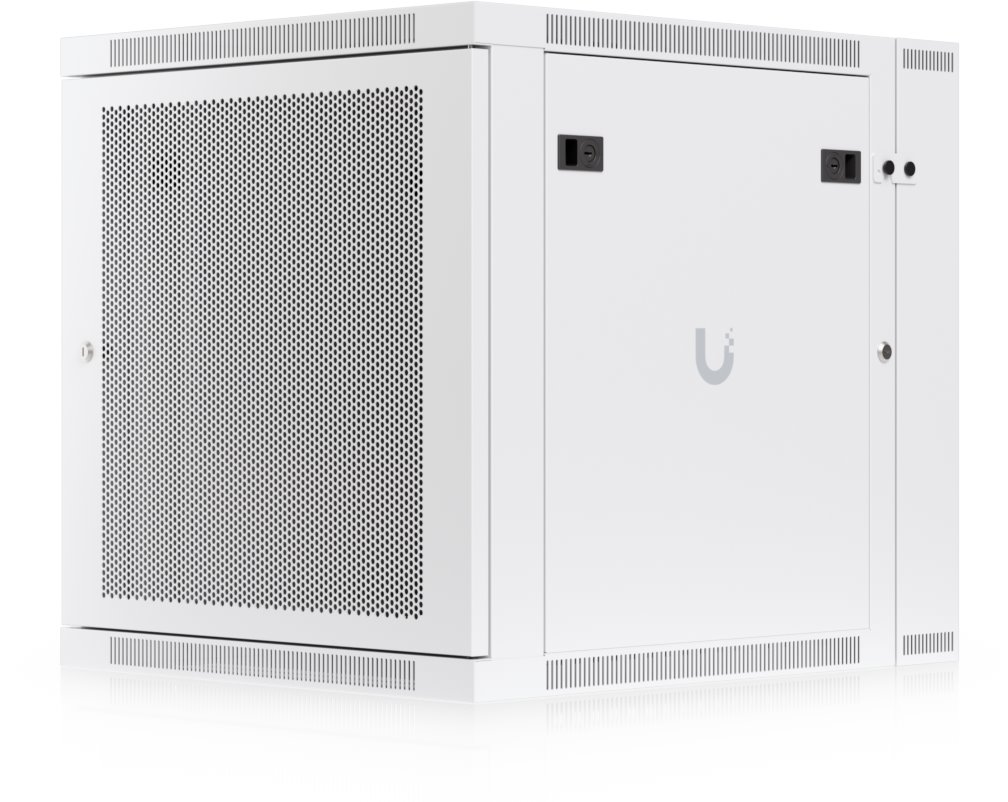Ubiquiti UACC-Rack-12U-Wall-SW-P, Two-part wall-mounted data rack cabinet 19" 12U/703mm, perforated door