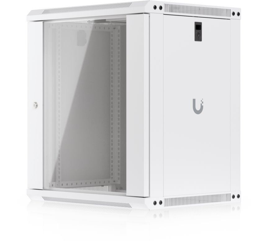 Ubiquiti UACC-Rack-12U-Wall-450-G, Wall-mounted data rack cabinet 19" 12U/450mm, glass door