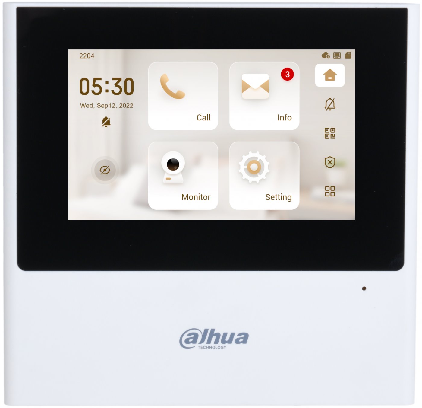 Dahua VTH2611L-WP, Home monitor with 4.3" touchscreen, Wi-Fi and LAN