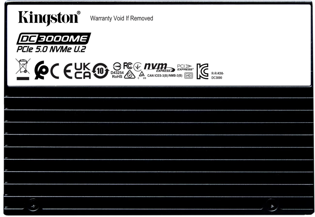 Kingston DC3000ME NVMe U.2 SSD, 3.84TB, 2.5"