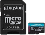 Kingston Micro SDXC Canvas Go Plus 256GB + adaptér