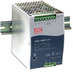 MEAN WELL SDR-480P-24 Spínaný zdroj na DIN lištu, 480W, 24V