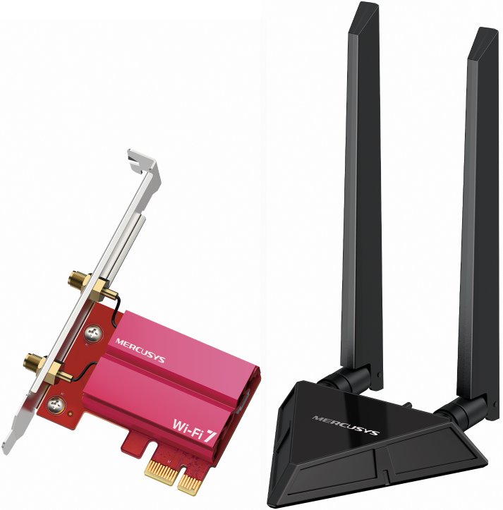 MERCUSYS MA49BE Tri-Band Wi-Fi 7 a Bluetooth PCI Express adaptér