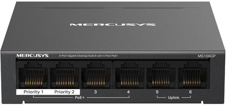MERCUSYS MS106GP Gigabitový PoE switch
