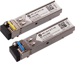MikroTik 1/2.5G SFP pár optických modulů HS-2733LC20D, WDM/BiDi, SM, 20km, 2 pack