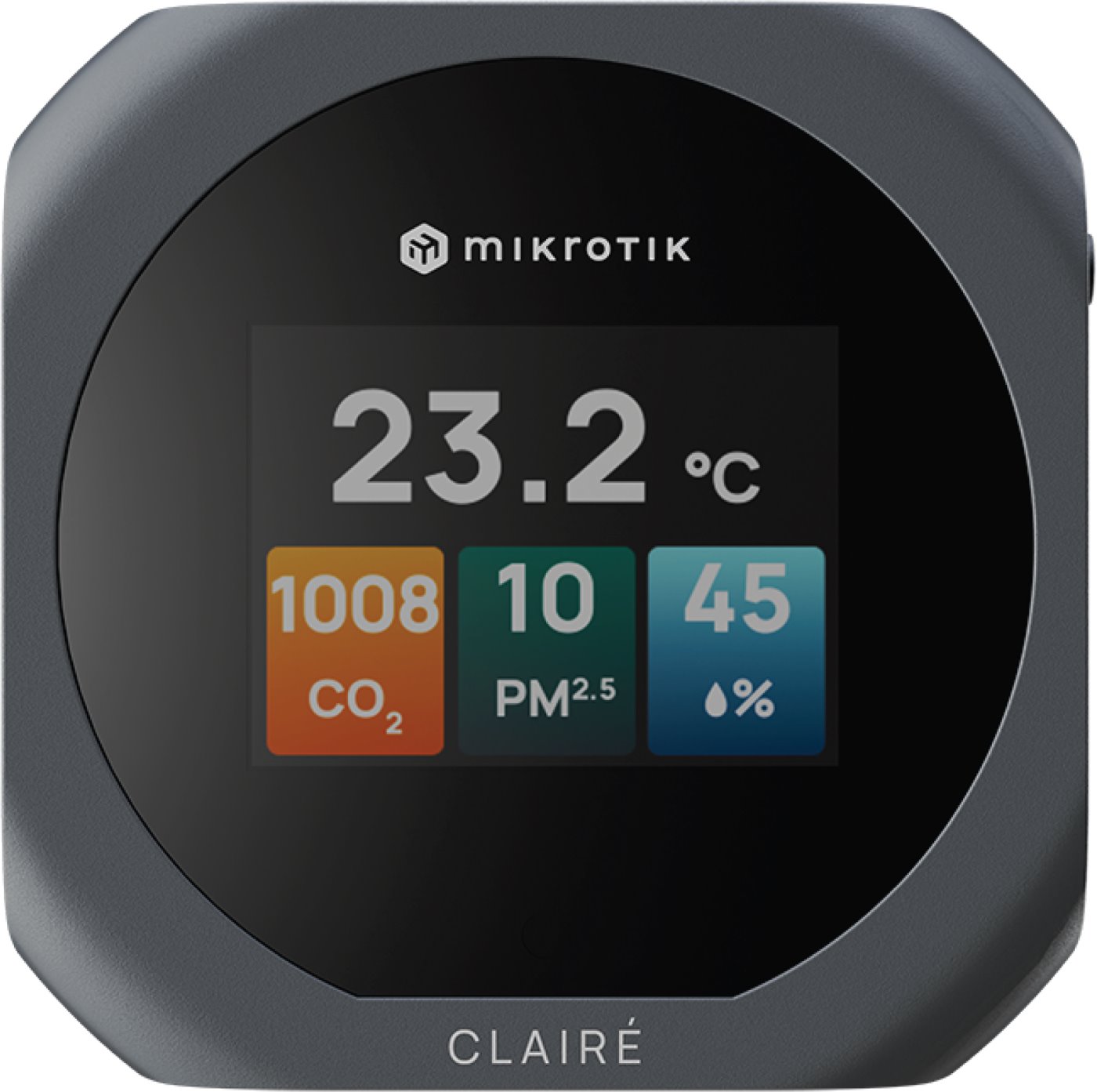 MikroTik CLAIRÉ Multifunkční senzor kvality ovzduší, šedá