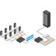 MikroTik CWDM-MUX8A, CWDM MUX/DEMUX modul pro 8 optických tras