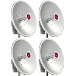 MikroTik MTAD-5G-30D3-PA, mANT30, 30dBi Parabolická anténa Dual 5GHz, 2x RPSMA, precizní úchyt - 4 PACK