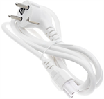 Napájecí kabel 230V pro notebook 3pin - schuko, 0.7m, bílý