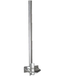 Nástavec na stožár, výška 120cm, průměr 42mm, třmen 100mm
