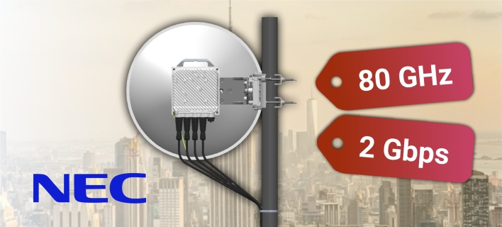NEC 80GHz PtP spoje pod 100 000 Kč