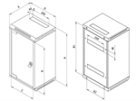 Rack Triton 10" - 10U hybridní 19" - 5U/260mm plechové dveře, šedý