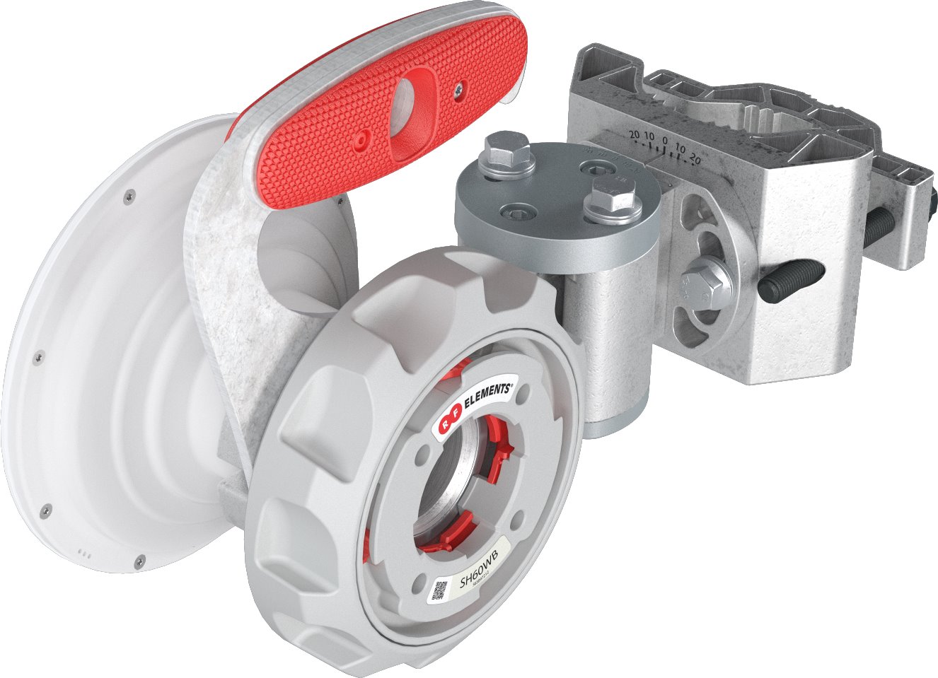 RF elements Symetrická sektorová Horn anténa s TwistPortem, 5/6GHz, 13dBi, 60°