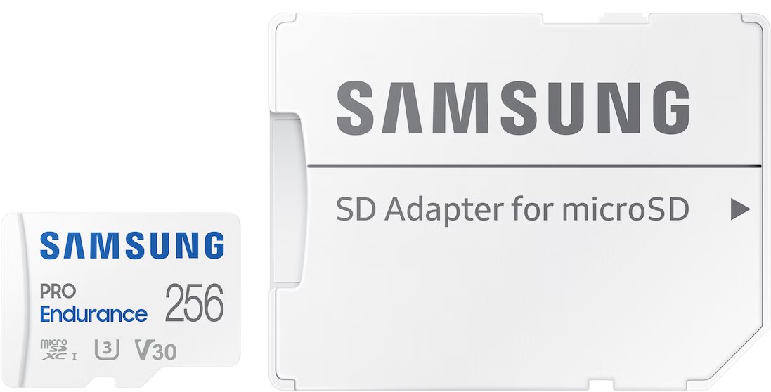 Samsung Micro SDXC 256GB PRO Endurance + USB adaptér