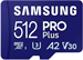 Samsung Micro SDXC 512GB PRO Plus + USB adaptér