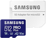 Samsung MicroSDXC 512GB PRO Plus + SD adaptér