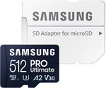 Samsung MicroSDXC 512GB PRO Ultimate + SD adaptér