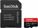 SanDisk Extreme PRO Micro SDXC 64GB + SD adaptér