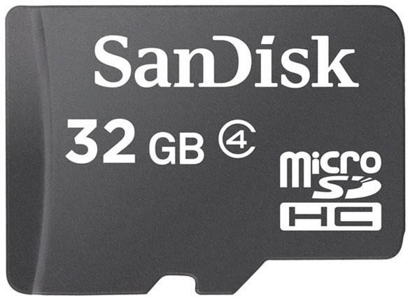 SanDisk Micro SDHC 32GB, Class 4
