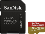 SanDisk Micro SDHC Extreme PLUS 32GB + SD adaptér