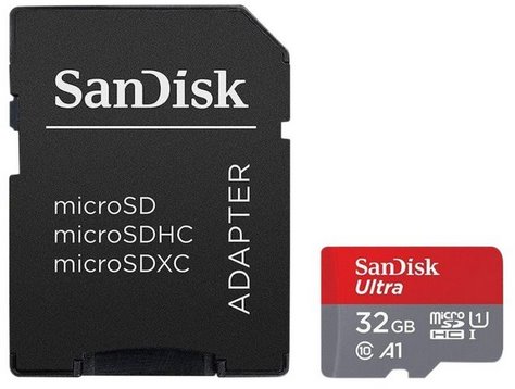 SanDisk Micro SDHC Ultra 32GB + SD adaptér (GN6TA)