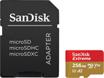 SanDisk Micro SDXC Extreme 256GB + SD adaptér