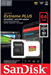 SanDisk Micro SDXC Extreme PLUS 64GB + SD adaptér