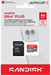 SanDisk Micro SDXC Ultra Plus 64GB + SD adaptér