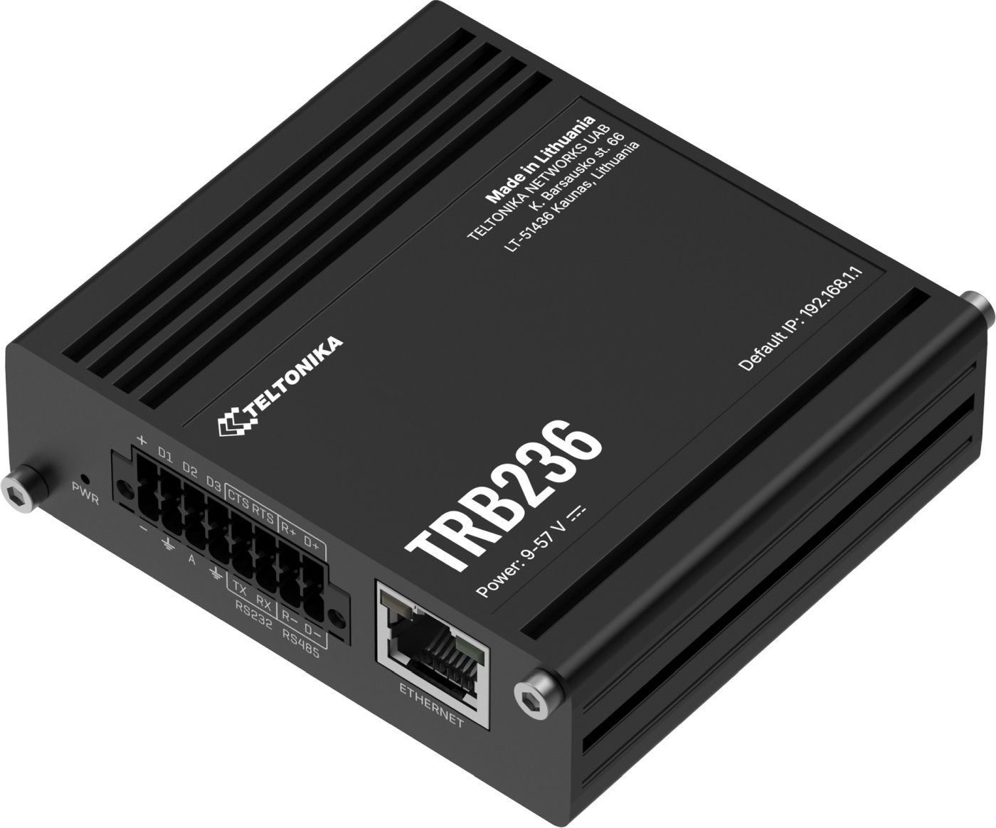 Teltonika TRB236 Průmyslový 4G LTE Gateway Router, I/O, RS232 a RS485