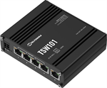 Teltonika TSW101 Průmyslový PoE switch bez managementu, 5x GLAN, 4x PoE, použité
